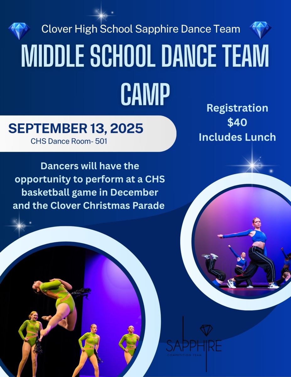 Middle School Dance Camp Flyer